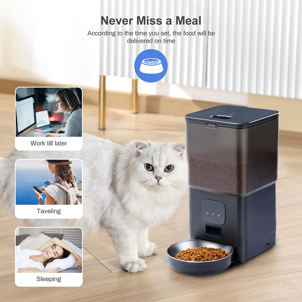 Automatic Pet Feeder with Wi-Fi variation Perfect for pet feeding for vacations, work, time from home